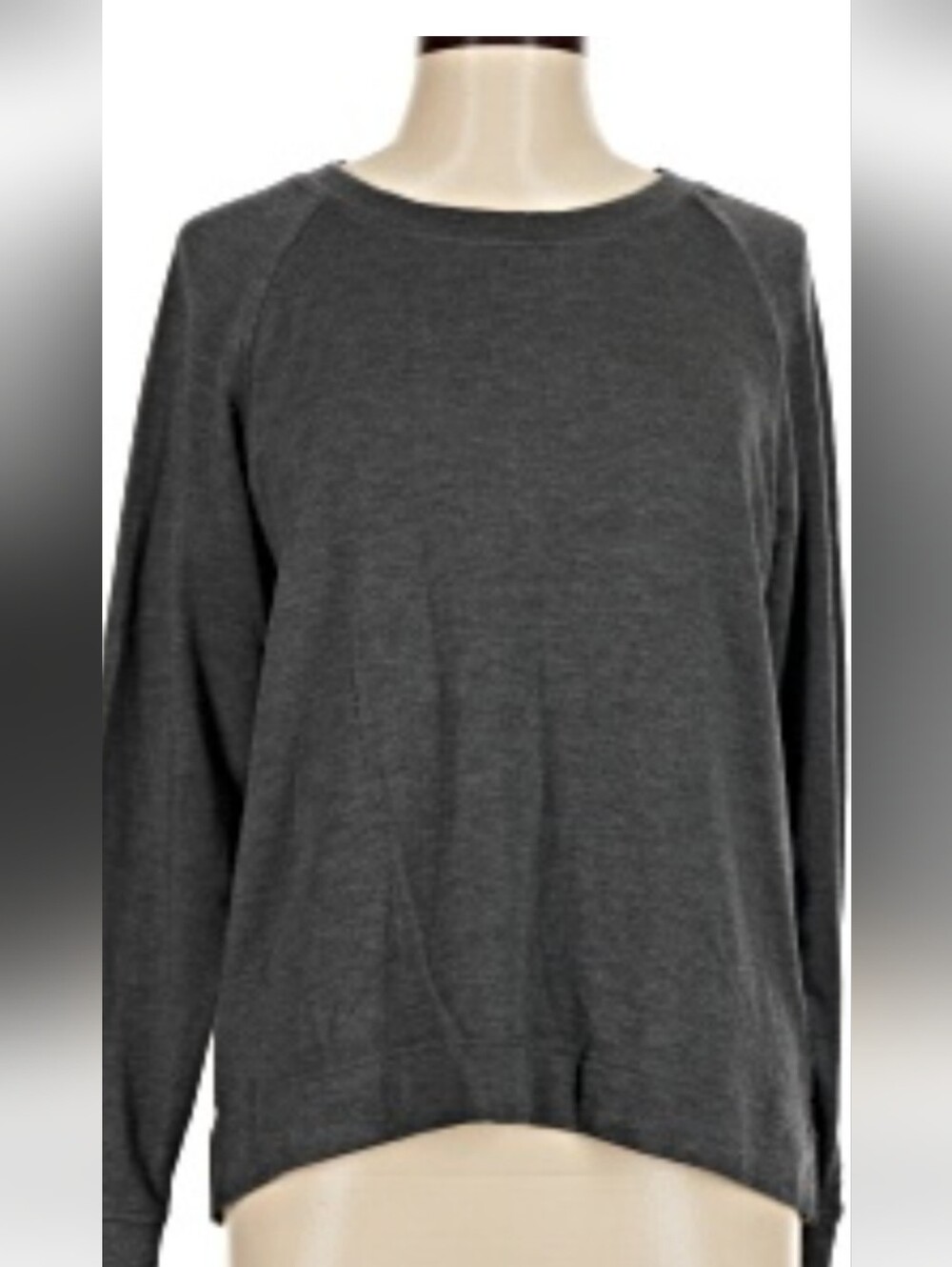 Lou & Grey Signature Soft Charcoal Crewneck Pullover